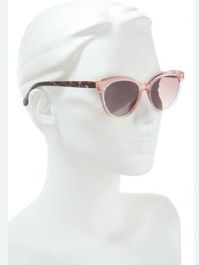 NEW Kate Spade New York Tamara sunglasses in pink with a tortoiseshell temple